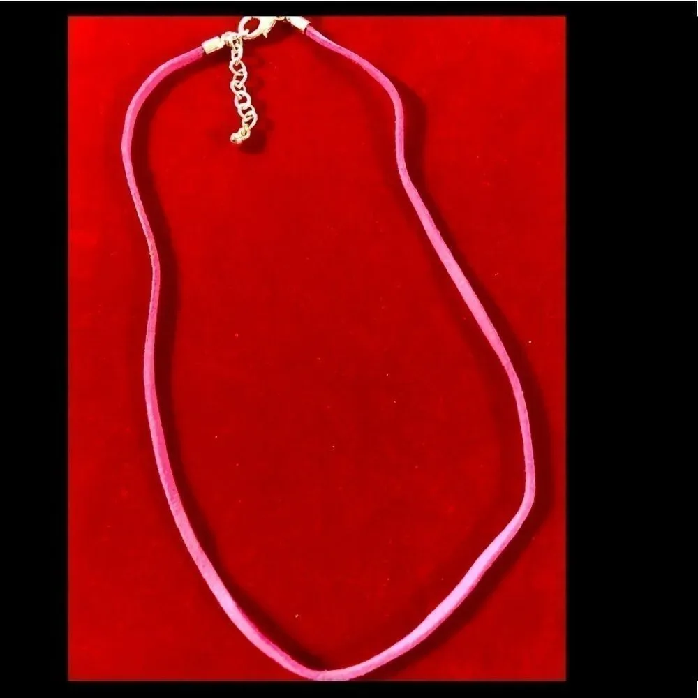 3-Premier Designs Leather Cord Necklaces- light blue-pink-yellow